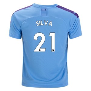 David Silva Manchester City 19/20 Home Jersey by PUMA