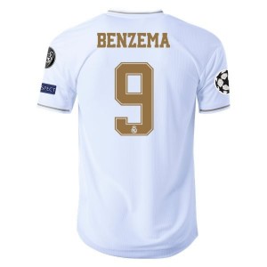 Karim Benzema Real Madrid 19/20 Authentic UCL Home Jersey by adidas